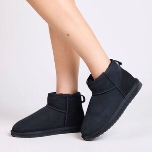 Black EMU Australia Mini Slipper Boots